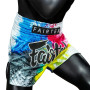 Fairtex BS1937 "Acid Jazz" White Muay Thai Boxing Shorts Free Shipping