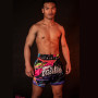 Fairtex BS1934 Muay Thai Boxing Shorts "World Music" Black Free Shipping
