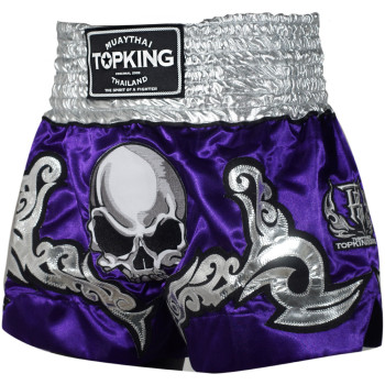 TKB Top King TKTBS-046 Muay Thai Boxing Shorts "Scull" Free Shipping