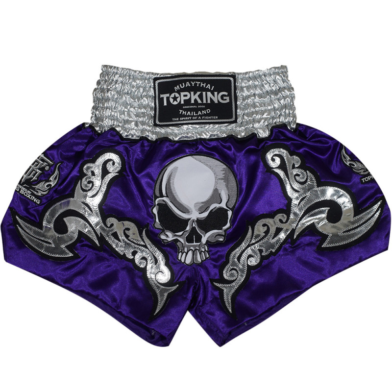 TKB TopKing TKTBS-046 Muay Thai Boxing Shorts "Scull" Free Shipping