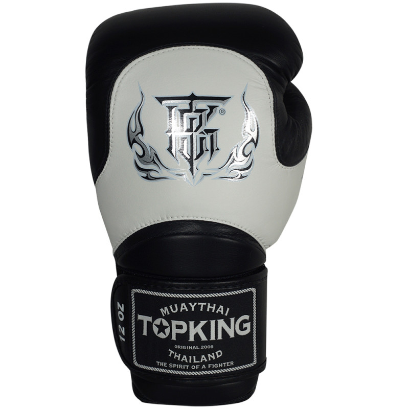 TKB TopKing Boxing Gloves "Blend-02" Black-White