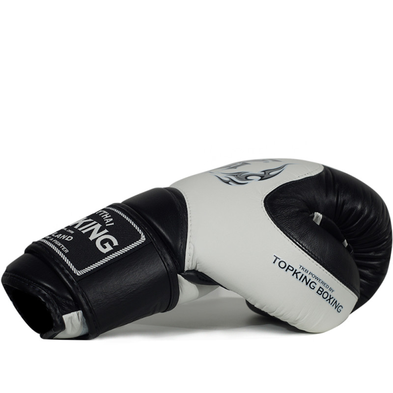 TKB TopKing Boxing Gloves "Blend-02" Black-White