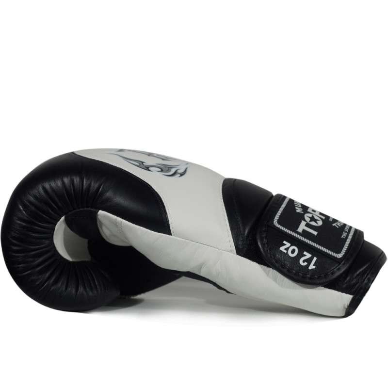 TKB TopKing Boxing Gloves "Blend-02" Black-White