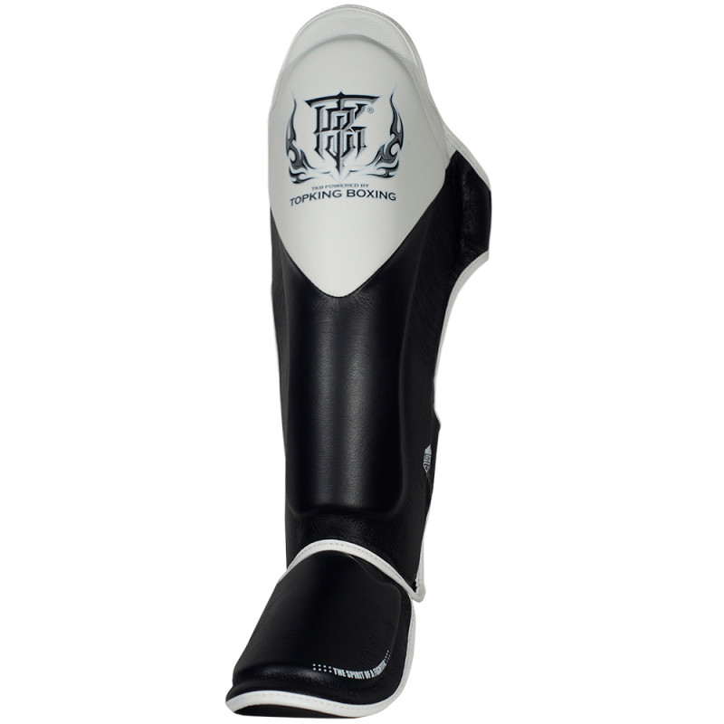 TKB TopKing "Blend-01" Shin Guards Muay Thai Boxing Black-White