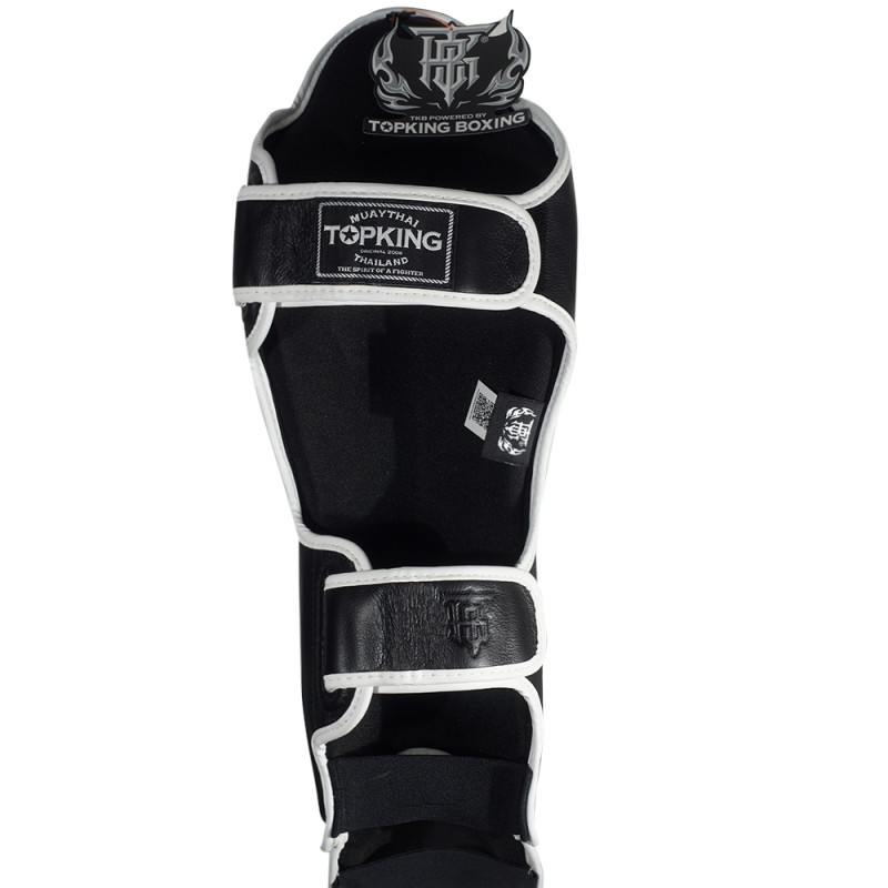 TKB TopKing "Blend-01" Shin Guards Muay Thai Boxing Black-White