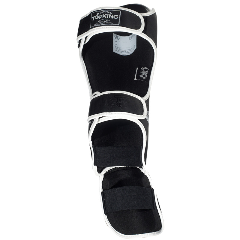 TKB TopKing "Blend-01" Shin Guards Muay Thai Boxing Black-White