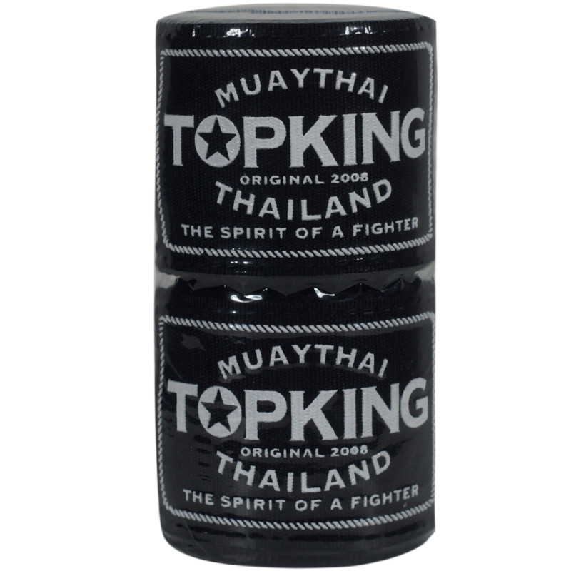 TKB TopKing Hand Wraps Muay Thai Boxing Elastic Free Shipping Black