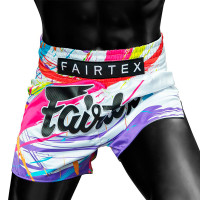 Fairtex BS1933 Muay Thai Boxing Shorts "World Music" White Free Shipping