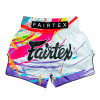 Fairtex BS1933 Muay Thai Boxing Shorts "World Music" White Free Shipping