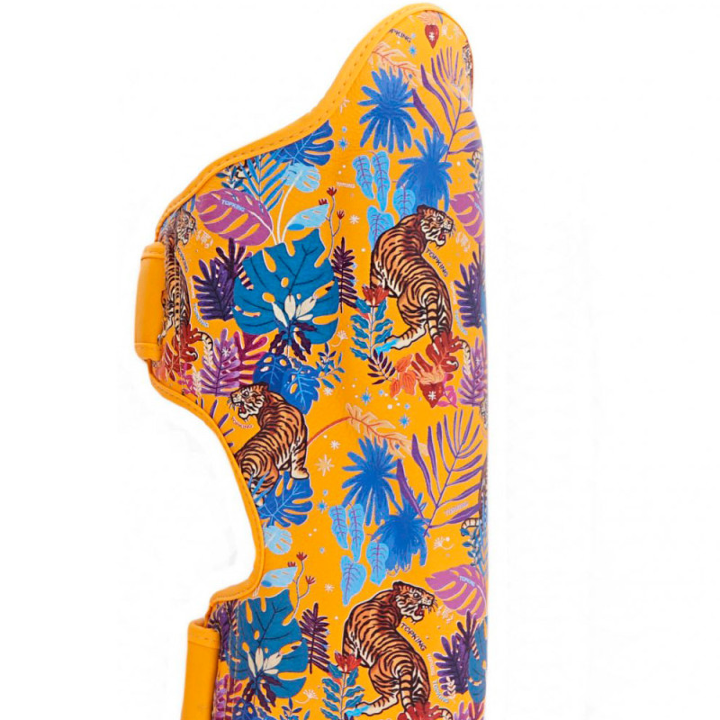 TKB TopKing "Wild Tiger" Shin Guards Muay Thai Boxing Yellow