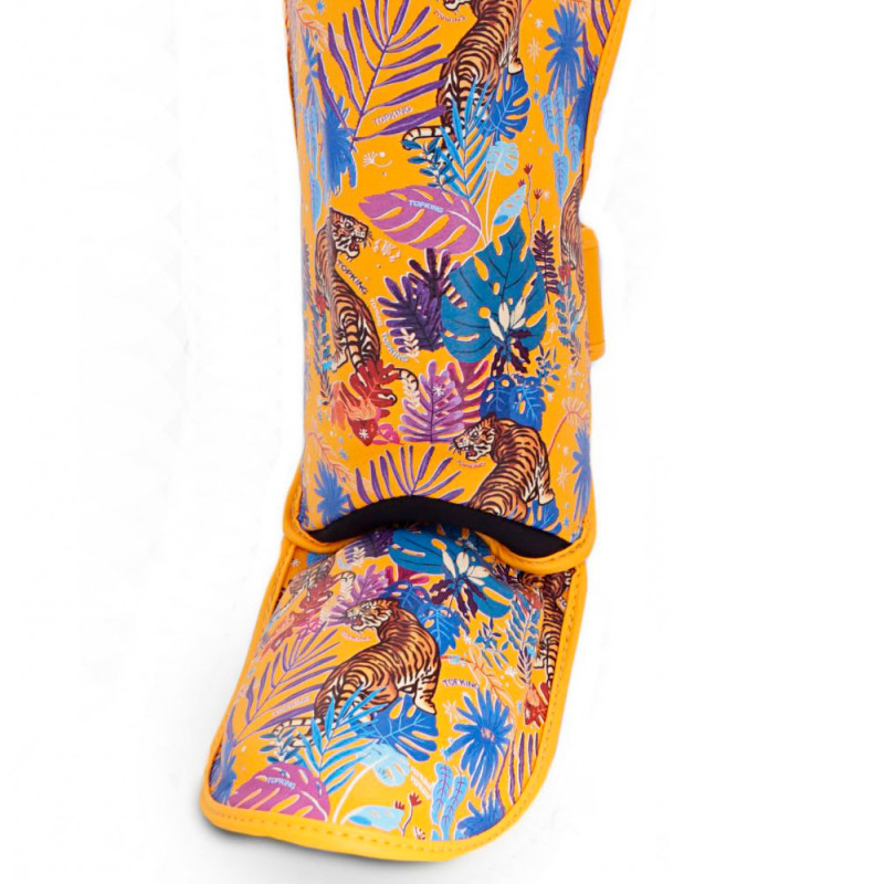 TKB TopKing "Wild Tiger" Shin Guards Muay Thai Boxing Yellow