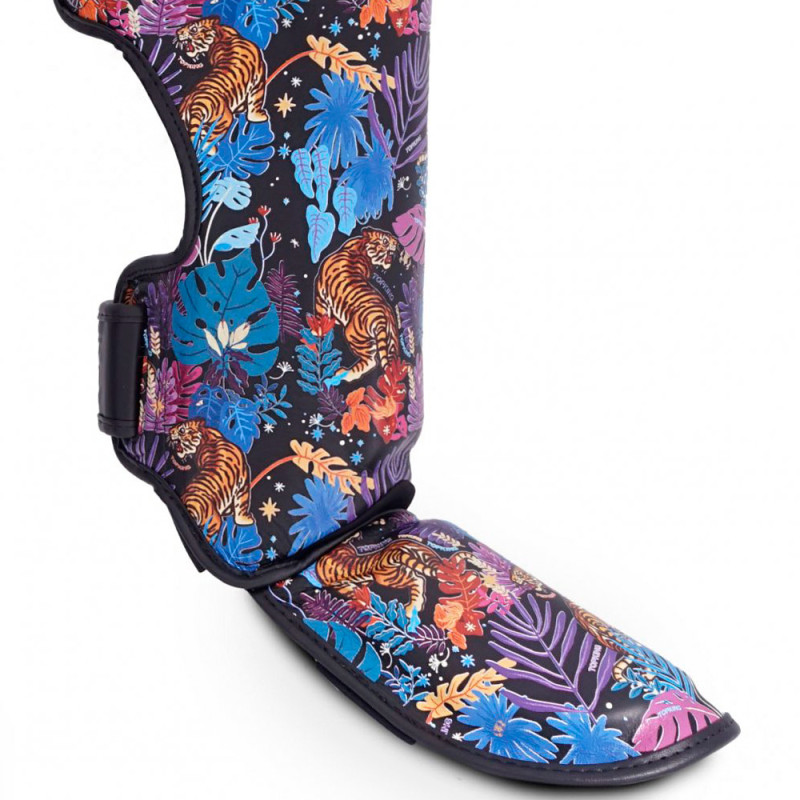 TKB TopKing "Wild Tiger" Shin Guards Muay Thai Boxing Black