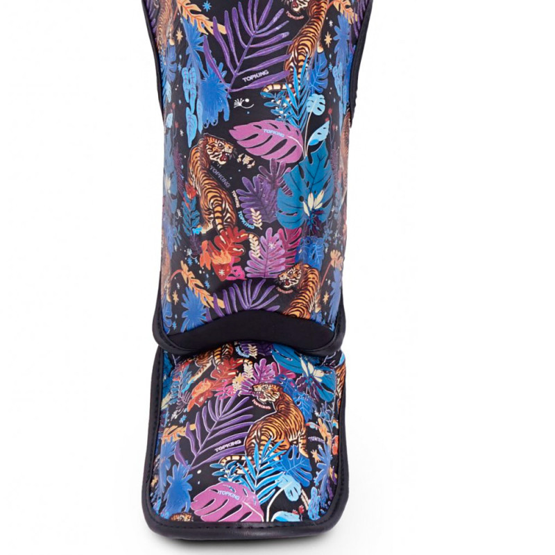 TKB TopKing "Wild Tiger" Shin Guards Muay Thai Boxing Black