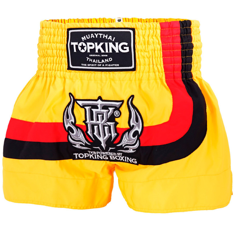 TKB TopKing TKTBS-248 Muay Thai Boxing Shorts Yellow Free Shipping