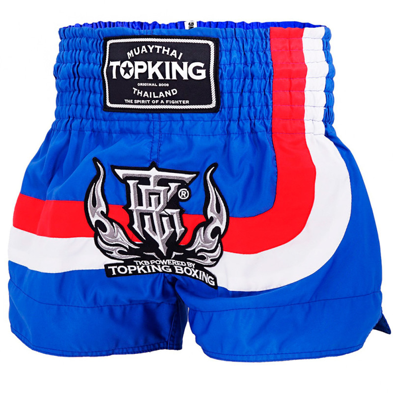 TKB TopKing TKTBS-248 Muay Thai Boxing Shorts Blue Free Shipping