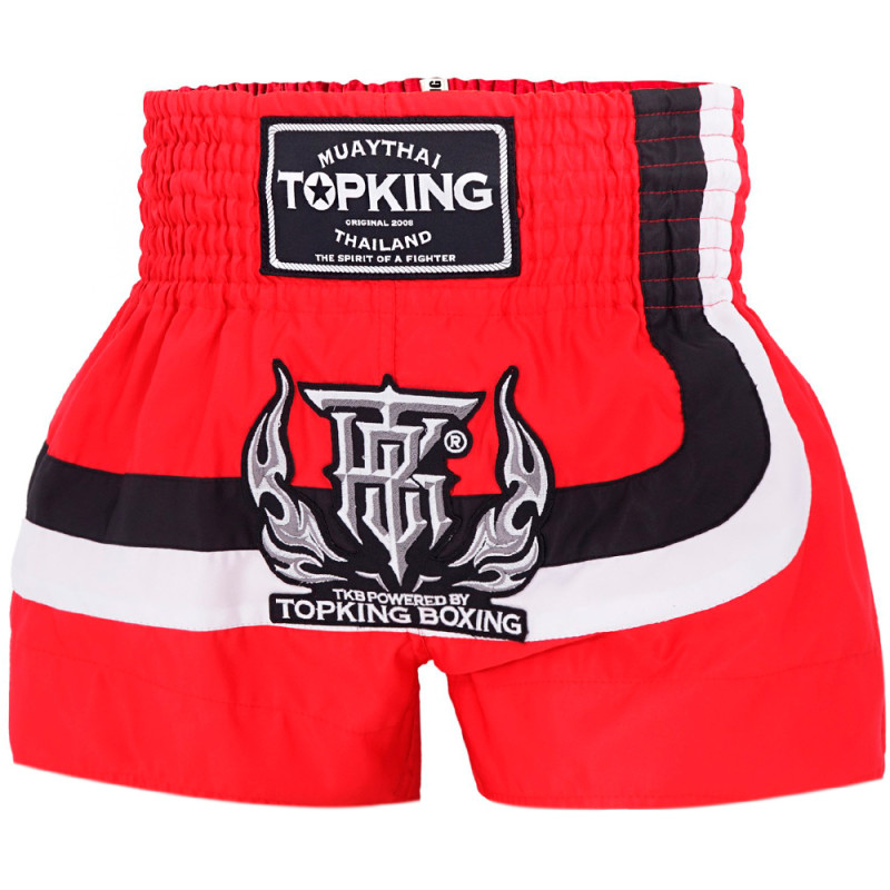 TKB TopKing TKTBS-248 Muay Thai Boxing Shorts Red Free Shipping