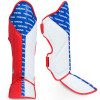 TKB TopKing "Full Impact Triple Tone" Shin Guards Muay Thai Boxing Red-Blue-White