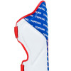 TKB TopKing "Full Impact Triple Tone" Shin Guards Muay Thai Boxing Red-Blue-White