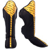 TKB TopKing "Full Impact Double Tone" Shin Guards Muay Thai Boxing Gold-Black