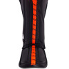 TKB TopKing "Full Impact Double Tone" Shin Guards Muay Thai Boxing Orange-Black