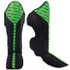 TKB TopKing "Full Impact Double Tone" Shin Guards Muay Thai Boxing Green-Black