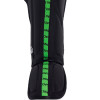 TKB TopKing "Full Impact Double Tone" Shin Guards Muay Thai Boxing Green-Black