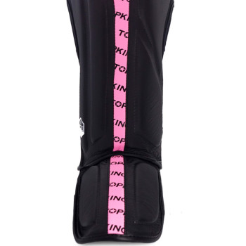 TKB TopKing "Full Impact Double Tone" Shin Guards Muay Thai Boxing Pink-Black