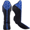 TKB TopKing "Full Impact Double Tone" Shin Guards Muay Thai Boxing Blue-Black