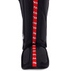 TKB TopKing "Full Impact Double Tone" Shin Guards Muay Thai Boxing Red-Black
