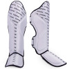 TKB TopKing "Full Impact Single Tone" Shin Guards Muay Thai Boxing Silver