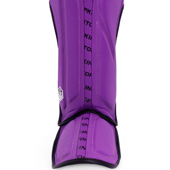 TKB TopKing "Full Impact Single Tone" Shin Guards Muay Thai Boxing Purple