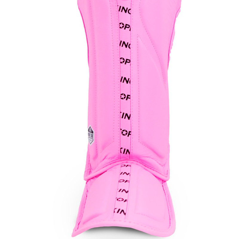 TKB TopKing "Full Impact Single Tone" Shin Guards Muay Thai Boxing Pink
