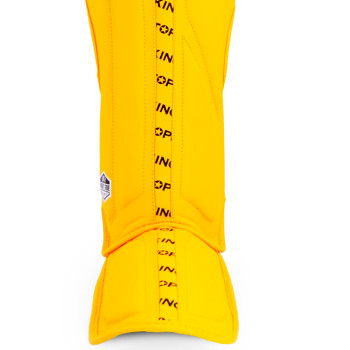 TKB TopKing "Full Impact Single Tone" Shin Guards Muay Thai Boxing Yellow