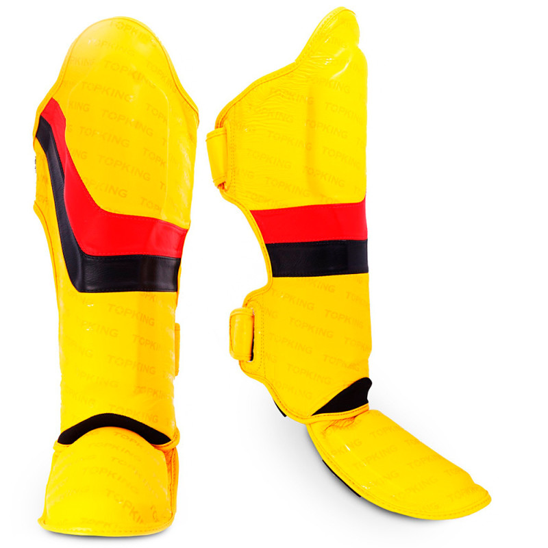 TKB TopKing "Innovation" Shin Guards Muay Thai Boxing Yellow