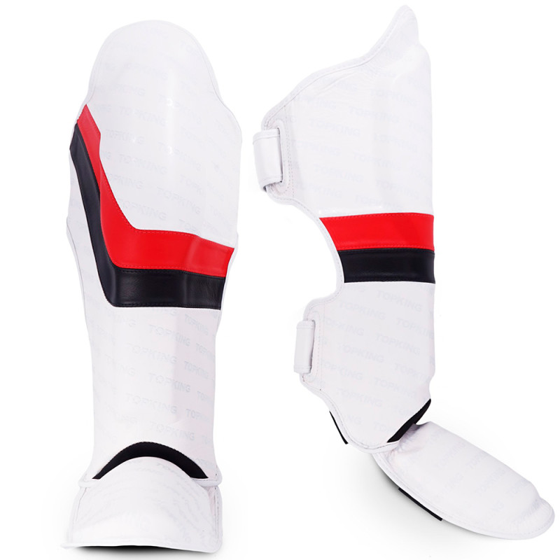 TKB TopKing "Innovation" Shin Guards Muay Thai Boxing White