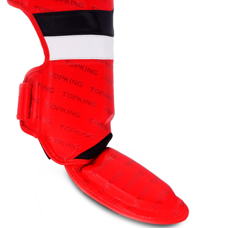 TKB TopKing "Innovation" Shin Guards Muay Thai Boxing Red