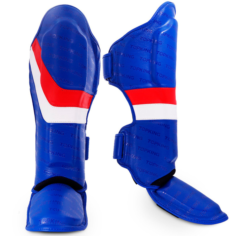 TKB TopKing "Innovation" Shin Guards Muay Thai Boxing Blue