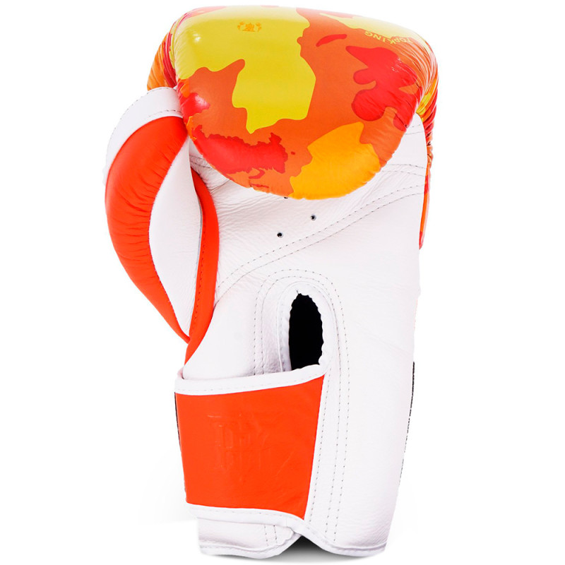 TKB TopKing Boxing Gloves "Camouflage" Orange