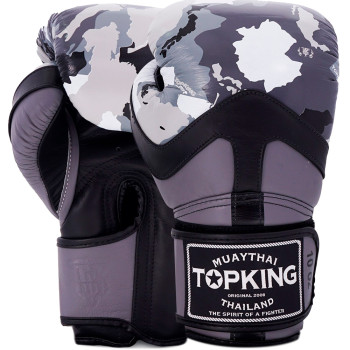 TKB Top King Boxing Gloves "Camouflage" Gray