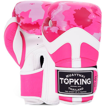 TKB Top King Boxing Gloves "Camouflage" Pink