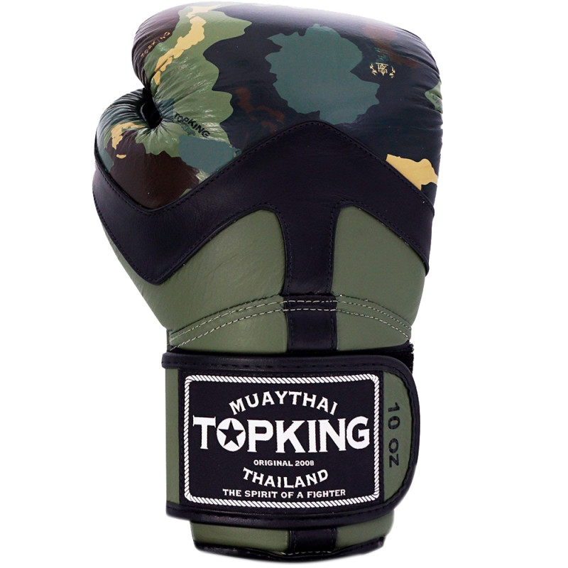 TKB TopKing Boxing Gloves "Camouflage" Green