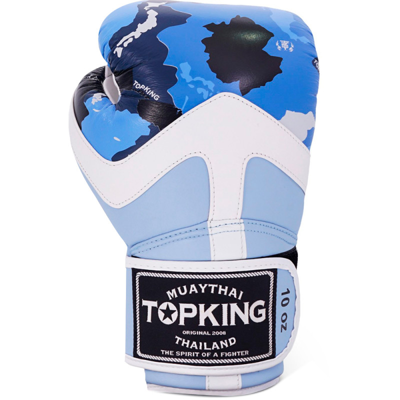 TKB TopKing Boxing Gloves "Camouflage" Blue