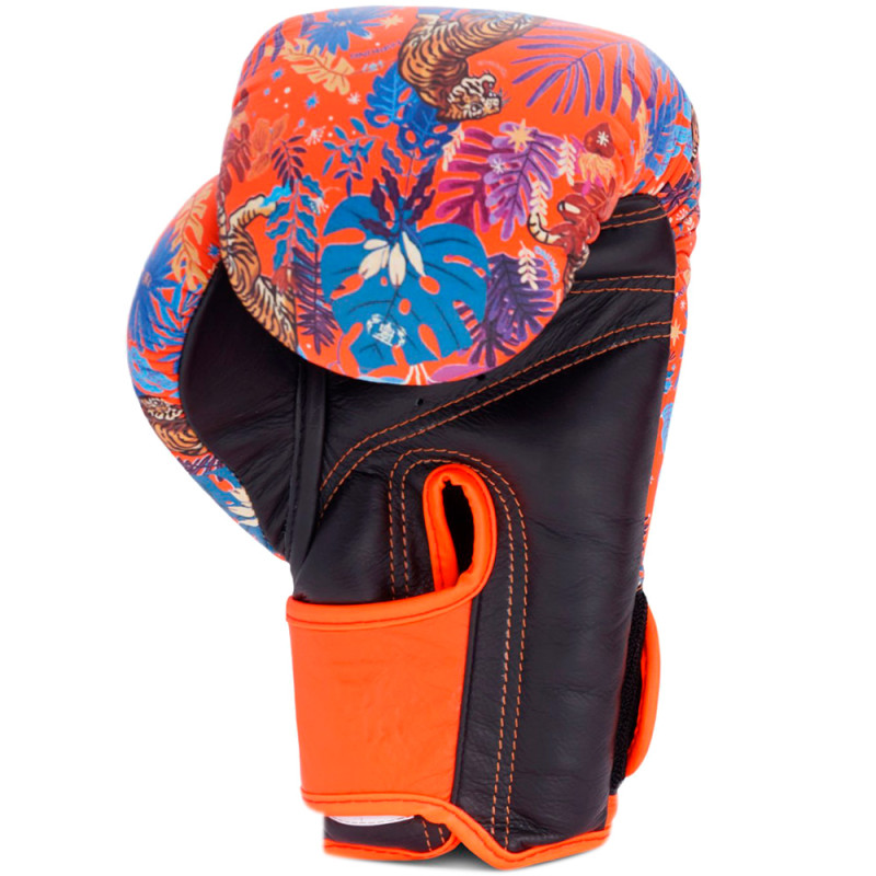 TKB TopKing Boxing Gloves "Wild Tiger King" Orange-Black