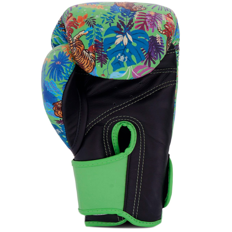 TKB TopKing Boxing Gloves "Wild Tiger King" Green-Black