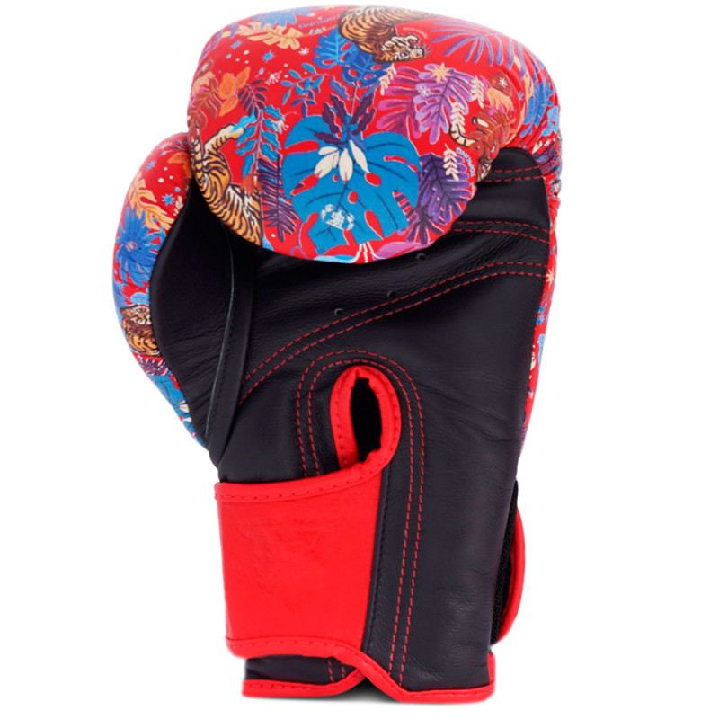 TKB TopKing Boxing Gloves "Wild Tiger King" Red-Black