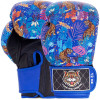 TKB TopKing Boxing Gloves "Wild Tiger King" Blue-Black