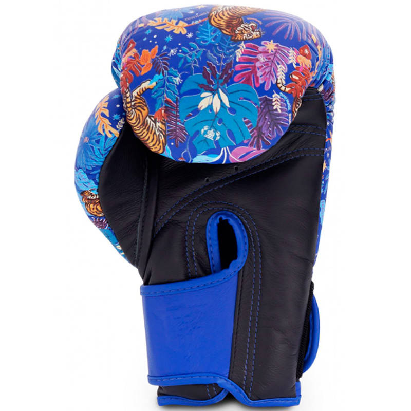 TKB TopKing Boxing Gloves "Wild Tiger King" Blue-Black