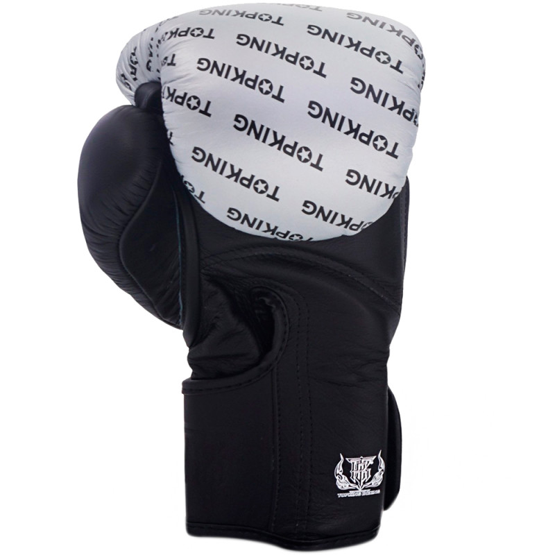 TKB TopKing Boxing Gloves "Full Impact Double Tone" Silver-Black