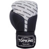 TKB TopKing Boxing Gloves "Full Impact Double Tone" Silver-Black