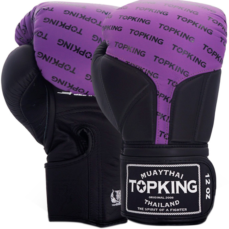 TKB TopKing Boxing Gloves "Full Impact Double Tone" Purple-Black